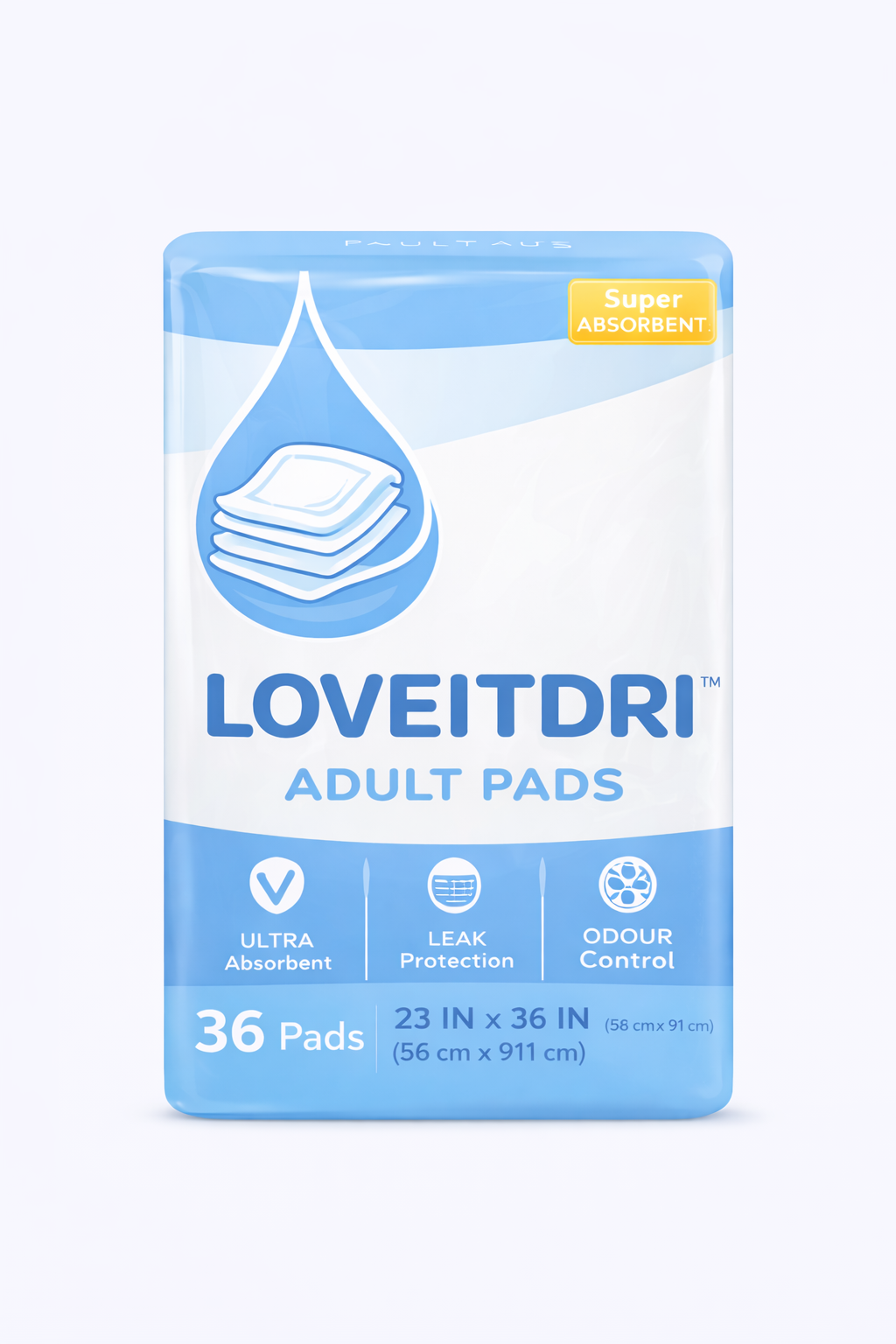 Loveitdri Adult Pads Packaging Showcase