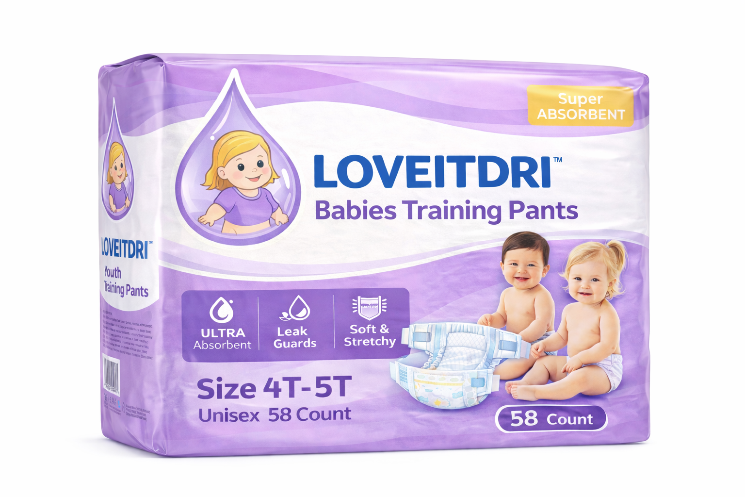 LOVEITDRI Babies Training Pant Packet